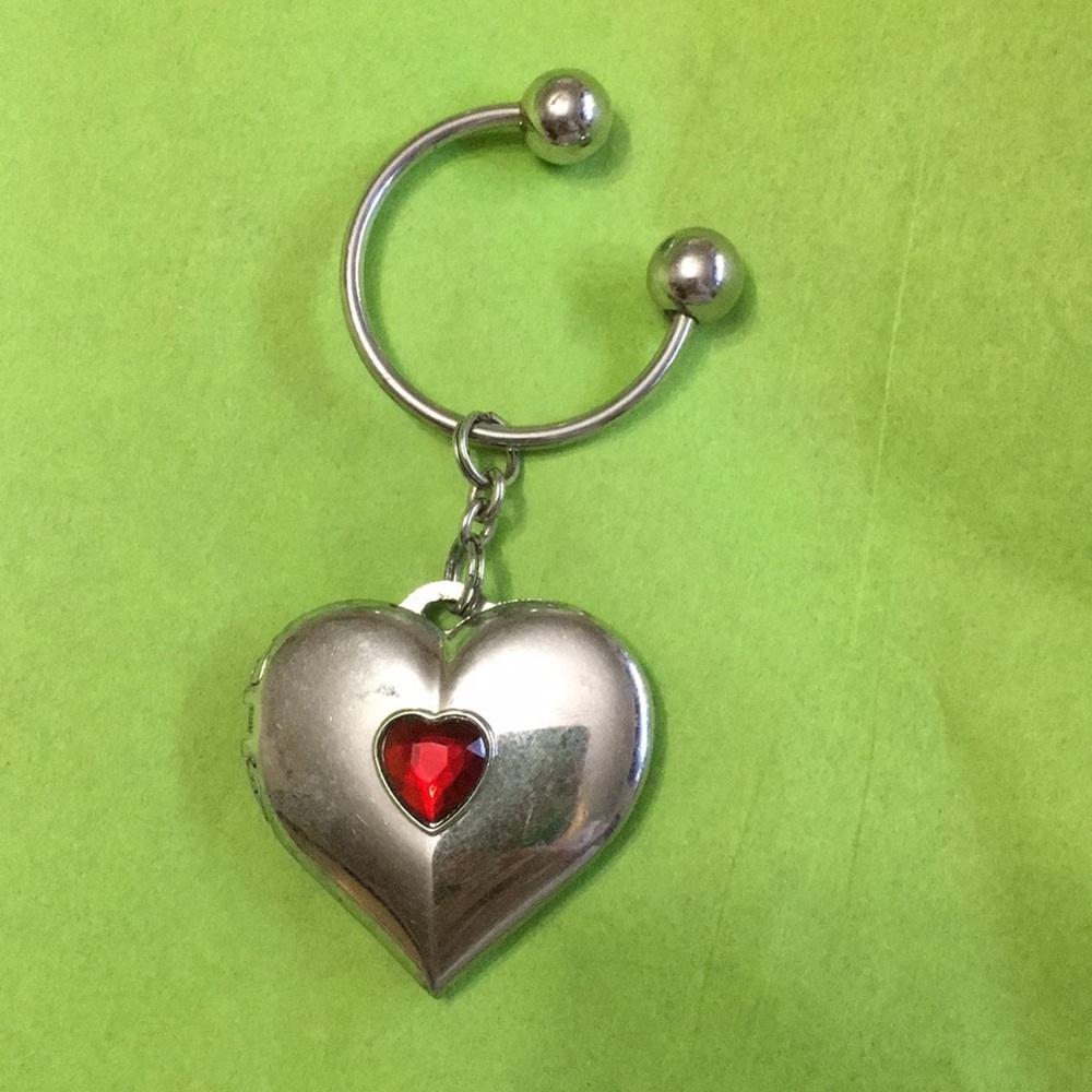 Heart Locket Keychain